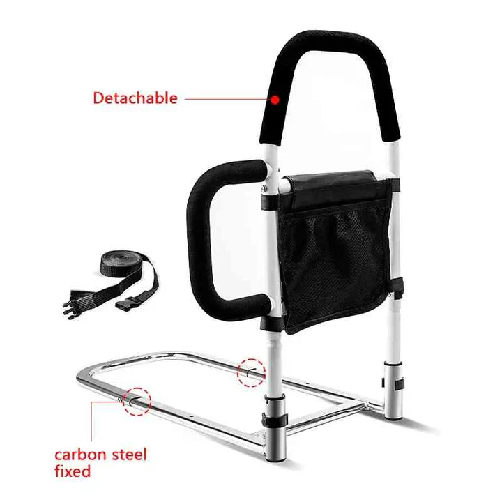 Bedside Assist Handle with Foam Padded Grip and Reinforced Steel Frame