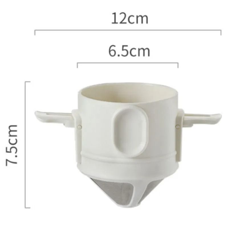 304 Stainless Steel Portable Coffee Filter Dripper – Reusable Mug Coffee and Tea Holder