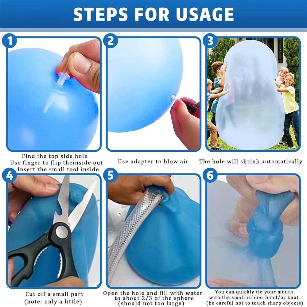 Giant Jelly Balloon Ball with Air and Water Fill, 3-Pack