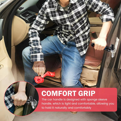 Vehicle Door Assist Handle with Foam Grip and Emergency Tools, 2 Pack