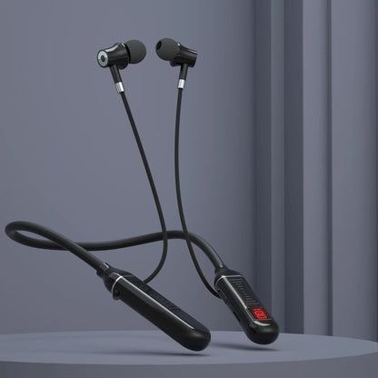Wireless Neckband Earphones 5.3 – Waterproof Magnetic Sports Headset with LED Display & Stereo Sound
