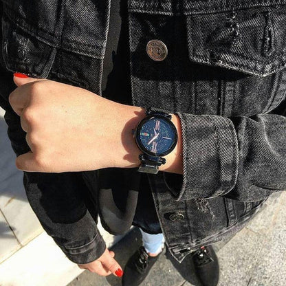 Stargazer Watch – Elegant Gold & Steel Timepiece | Perfect Gift for Any Occasion