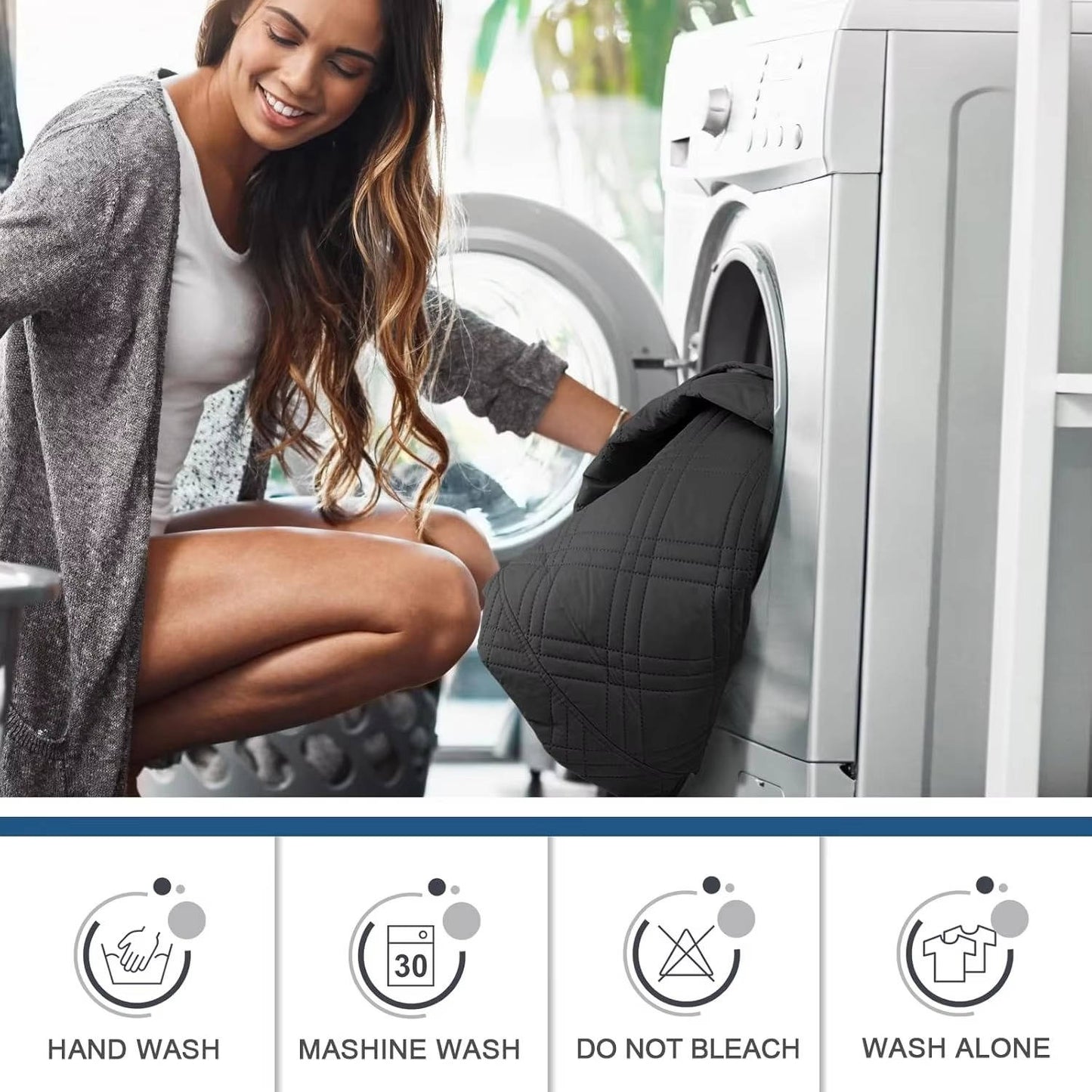 Recliner Cover with Waterproof Protection and Pet Hair Resistance, Machine Washable