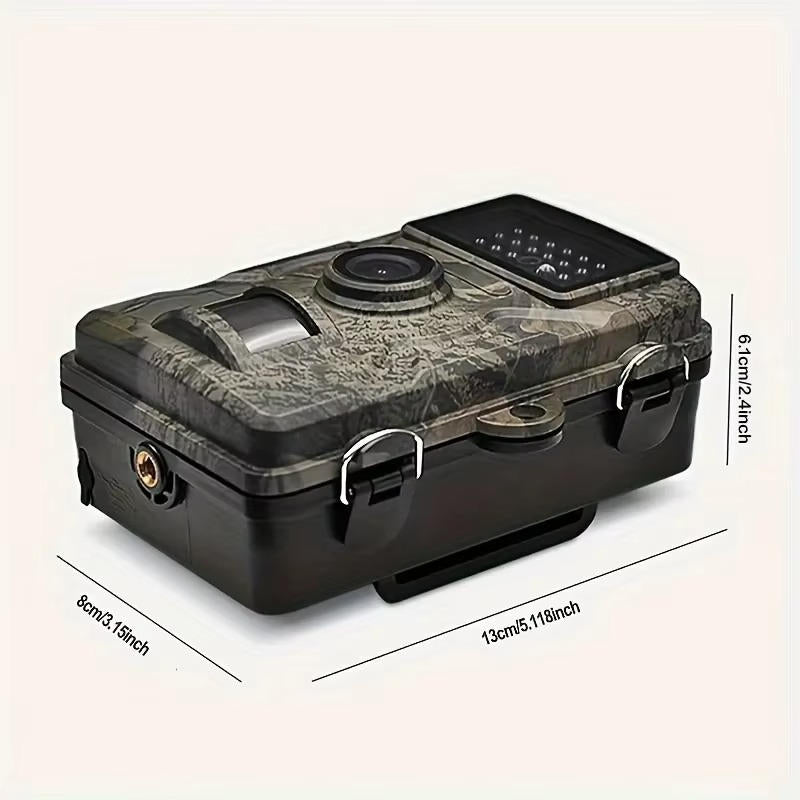 Wildlife Camera with 16MP Photos and Infrared Night Vision, 1080P HD Video