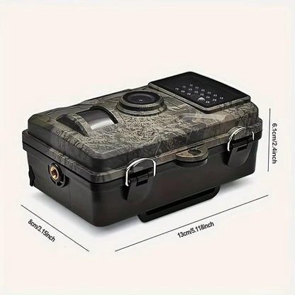 Wildlife Camera with 16MP Photos and Infrared Night Vision, 1080P HD Video