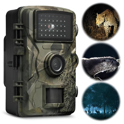 Wildlife Camera with 16MP Photos and Infrared Night Vision, 1080P HD Video