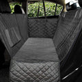 Waterproof Dog Car Seat Cover with Mesh Window and Zippered Side Panels, Machine Washable