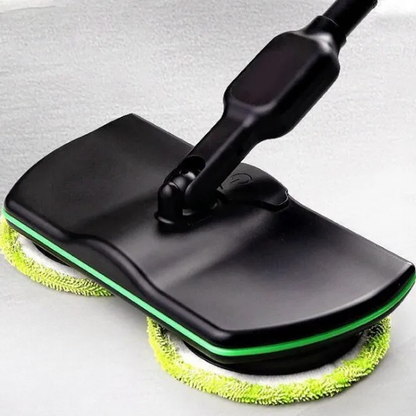 Rechargeable Spin Mop with Dual Motors and 180-Degree Swivel Head
