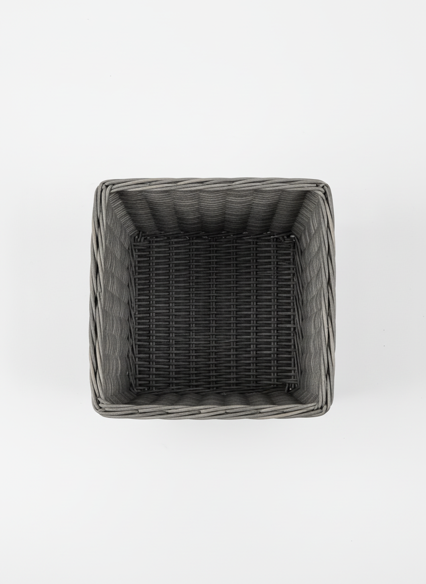 Rectangular Stiff Woven Decorative Basket