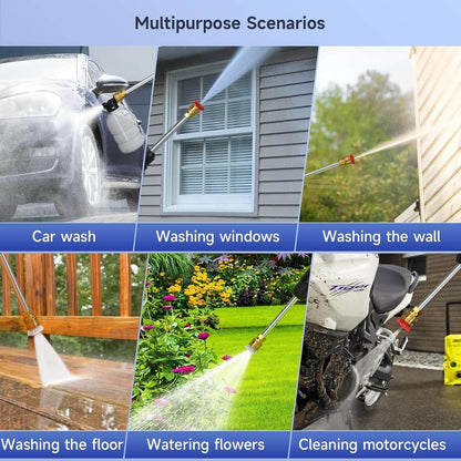 Pressure Washer - Portable, Cordless with Rechargeable Batteries and 12000 RPM Motor