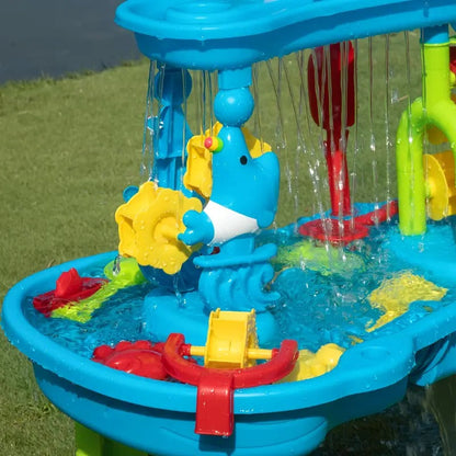 Outdoor Sand and Water Table with 15 Play Accessories for Kids Ages 3+
