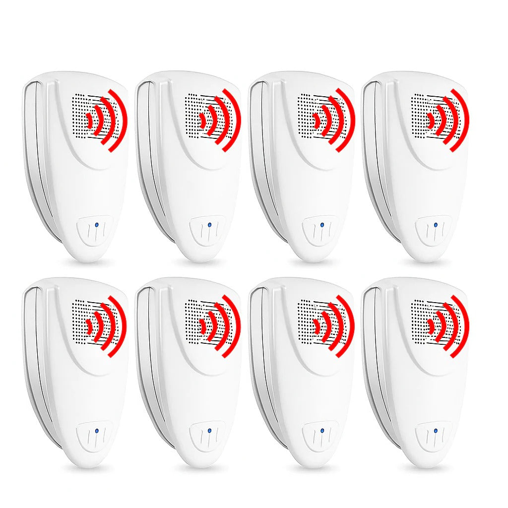 Ultrasonic Pest Repellent with Silent 20-65 kHz Waves and 215 Square Foot Coverage