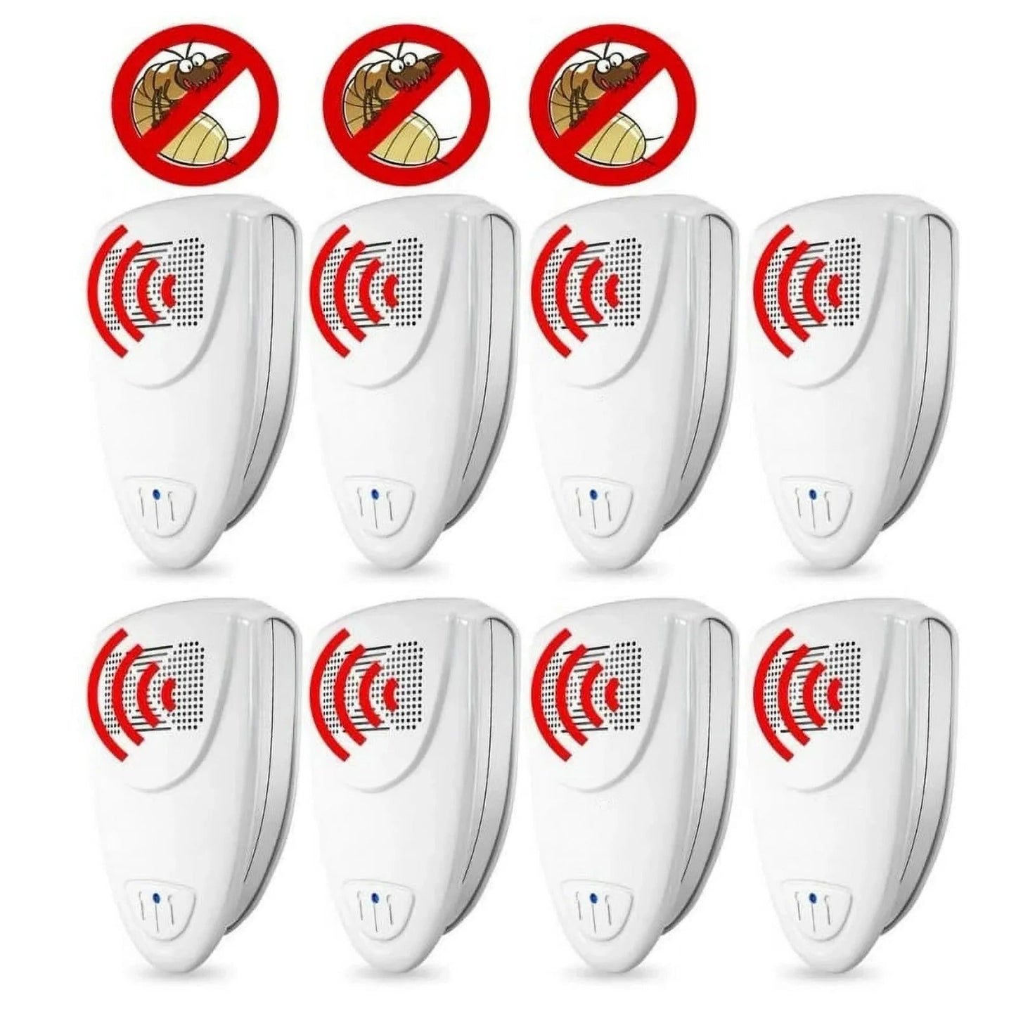 Ultrasonic Pest Repellent with Silent 20-65 kHz Waves and 215 Square Foot Coverage