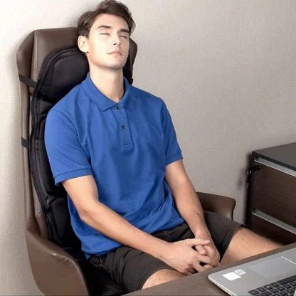 Vibration Massage Chair Pad with Heat Control and Wired Remote