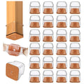 Chair Leg Floor Protectors with Noise Reduction and Multi-Surface Protection, 24 Pieces