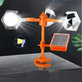 Solar Bird Repeller with Rotating Mirrors and Predator Sounds, Motion Activated LED