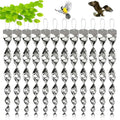 Reflective Spiral Rod Bird Deterrent with Wind Powered Rotation and Silver Finish