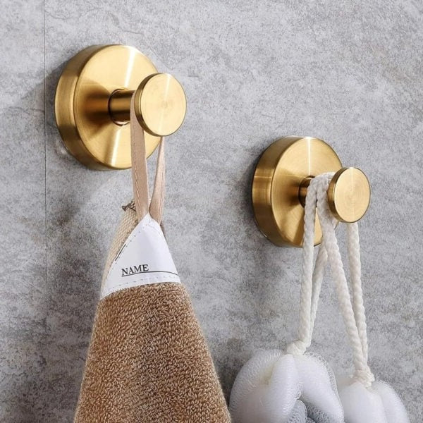 Suction Cup Wall Hooks with Twist Lock Mechanism for Smooth Surfaces, 10lb Capacity