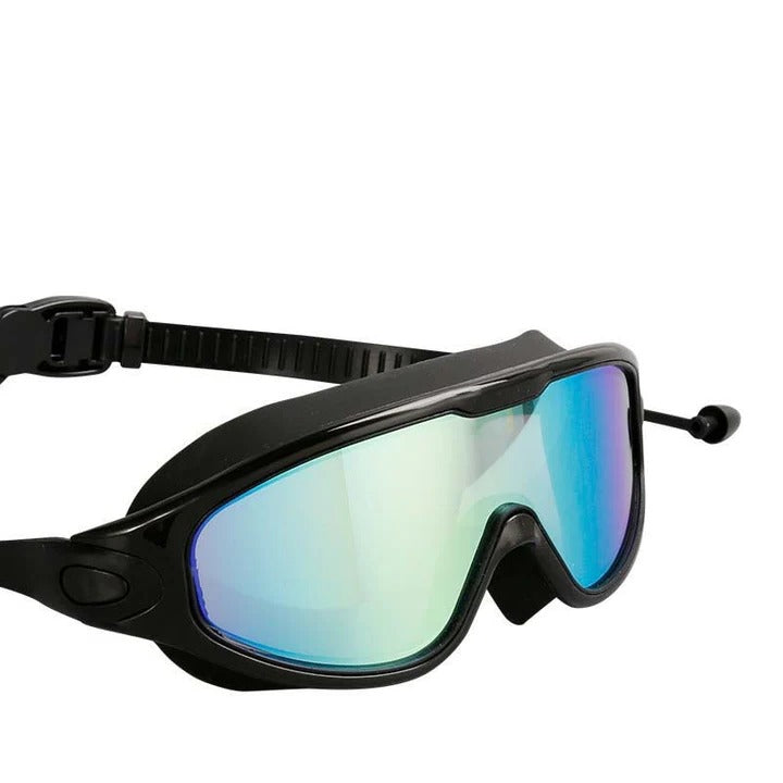 Swimming Goggles with Anti-Fog Polycarbonate Lens and Soft Silicone Gaskets
