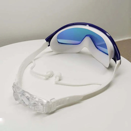 Swimming Goggles with Anti-Fog Polycarbonate Lens and Soft Silicone Gaskets