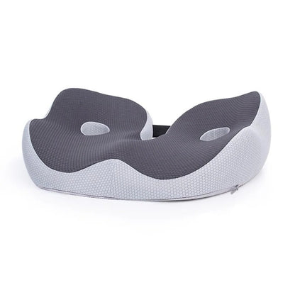 Ergonomic Seat Cushion with Memory Foam and Adjustable Straps for Office Chairs