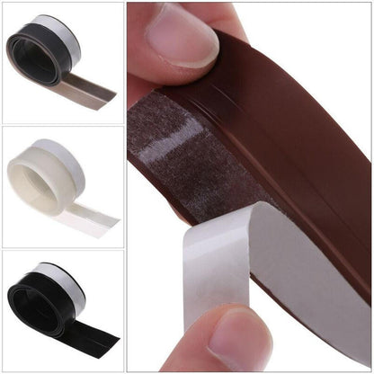 Transparent Door and Window Seal Strip with Self-Adhesive Backing, 196.85 Inches
