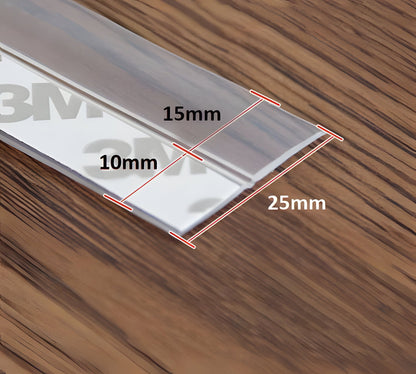 Transparent Door and Window Seal Strip with Self-Adhesive Backing, 196.85 Inches