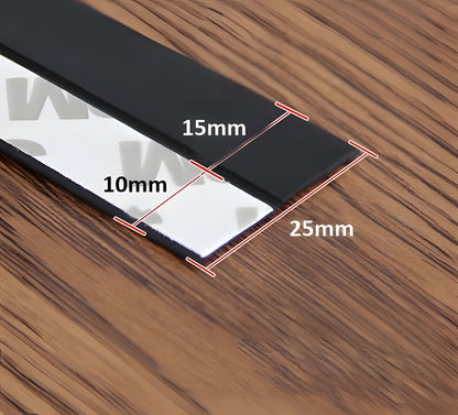 Transparent Door and Window Seal Strip with Self-Adhesive Backing, 196.85 Inches