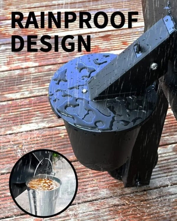 Grill Grease Collector with Reusable Liner and Sealed Lid for Pellet Grills