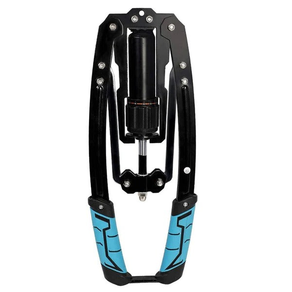 Adjustable Hydraulic Chest Exerciser with 20 Resistance Levels and Textured Grip Handles