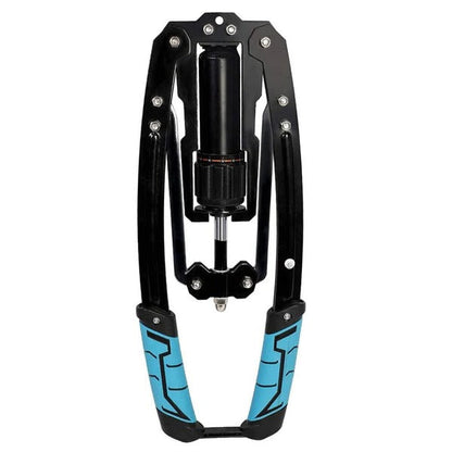 Adjustable Hydraulic Chest Exerciser with 20 Resistance Levels and Textured Grip Handles