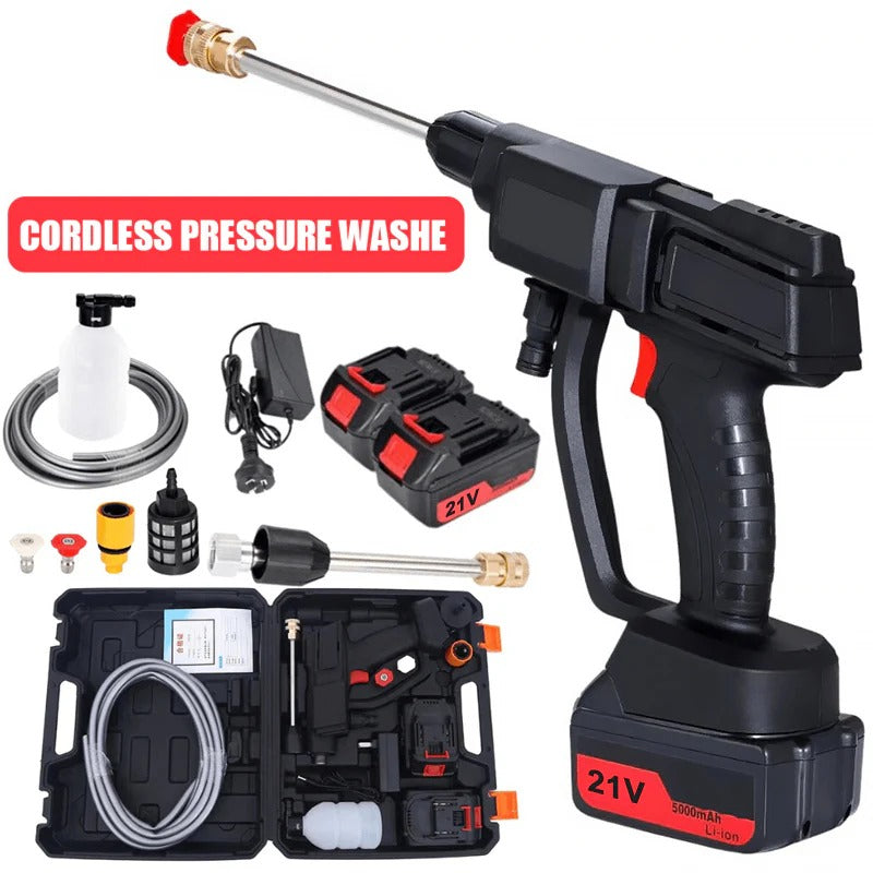 Pressure Washer - Portable, Cordless with Rechargeable Batteries and 12000 RPM Motor