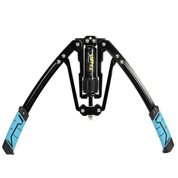 Adjustable Hydraulic Chest Exerciser with 20 Resistance Levels and Textured Grip Handles