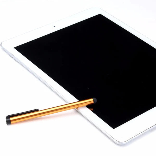 Capacitive Touch Screen Stylus Set with Soft Rubber Tips and Aluminum Body, 10 Pack