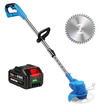 Cordless Grass Trimmer with 24V Motor and Three Interchangeable Blades