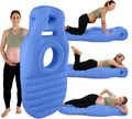 Inflatable Stomach Sleeping Pillow for Pregnancy with Center Belly Cutout and Dual Air Chambers