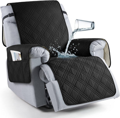 Recliner Cover with Waterproof Protection and Pet Hair Resistance, Machine Washable