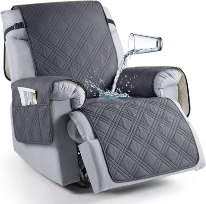 Recliner Cover with Waterproof Protection and Pet Hair Resistance, Machine Washable