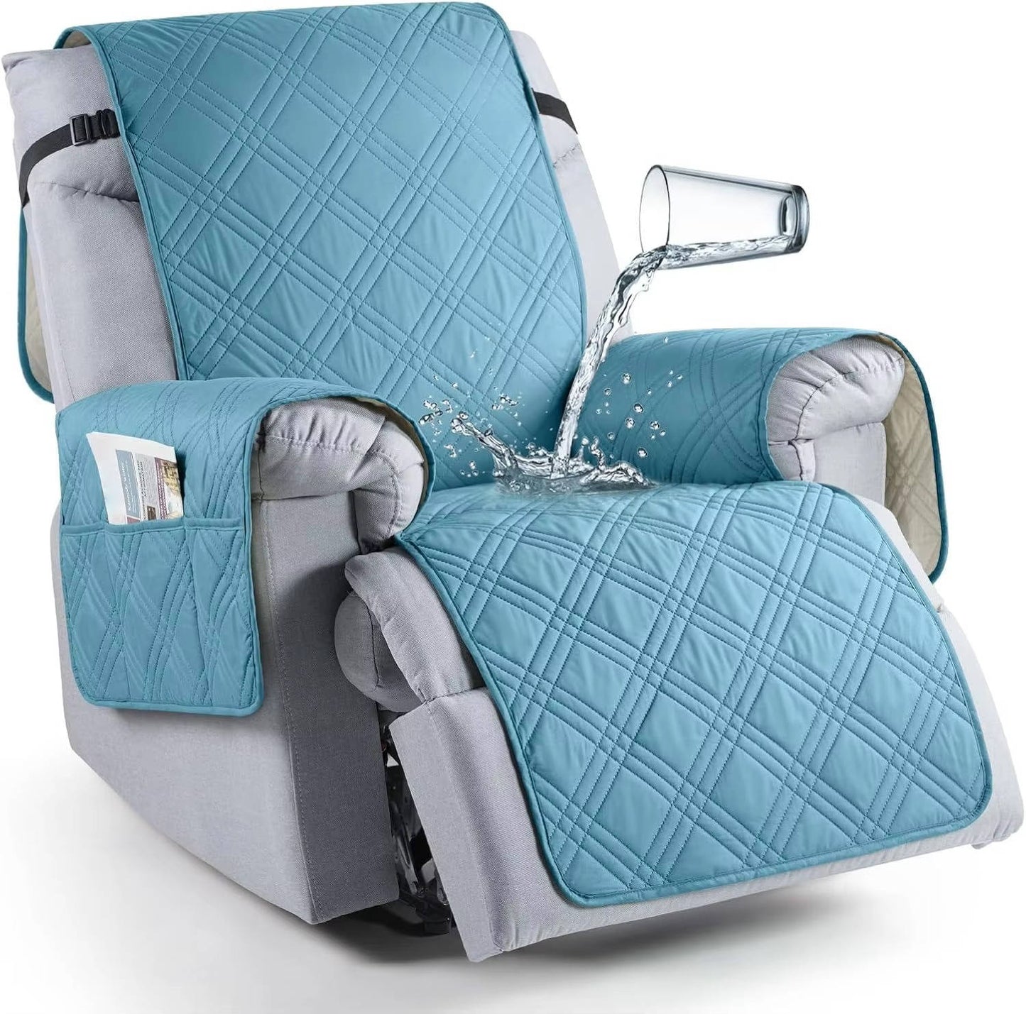 Recliner Cover with Waterproof Protection and Pet Hair Resistance, Machine Washable