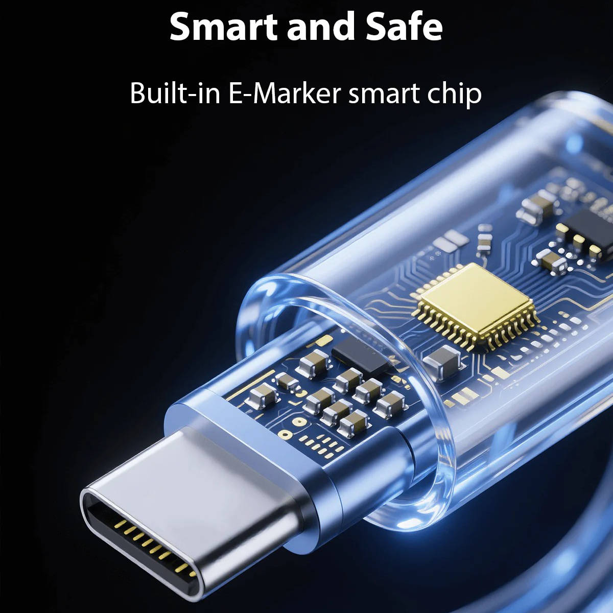 Self-Coiling Magnetic Charging Cable with Braided Protection and Interchangeable Tips