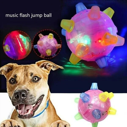 Interactive Bouncing Ball for Dogs with LED Lights and Touch Activation