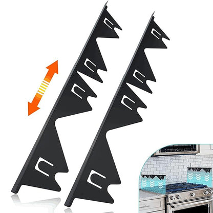 Adjustable Stainless Steel Stove Gap Filler with Spring Tension, Heat Resistant