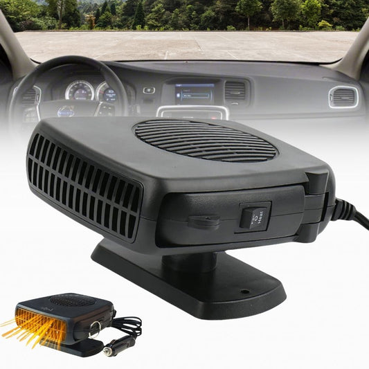 Portable Ceramic Car Heater with Dual Mode Fan and Auto Temperature Control for 12V Vehicles