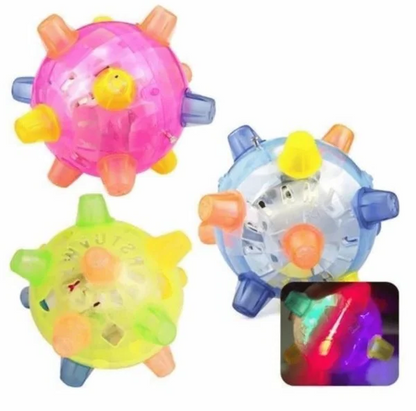 Interactive Bouncing Ball for Dogs with LED Lights and Touch Activation