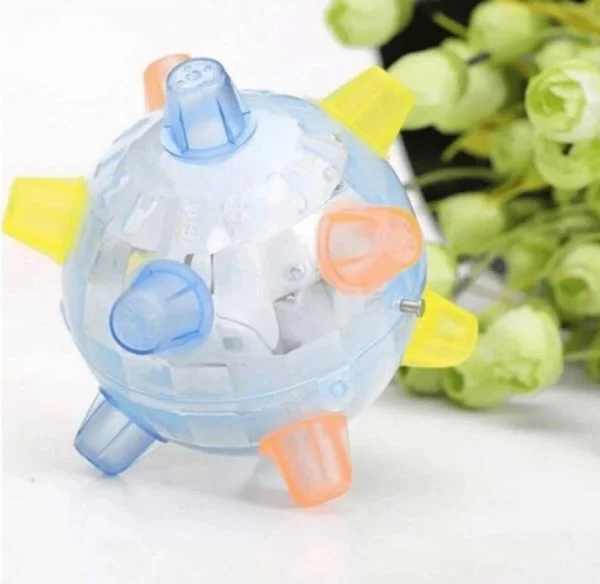 Interactive Bouncing Ball for Dogs with LED Lights and Touch Activation