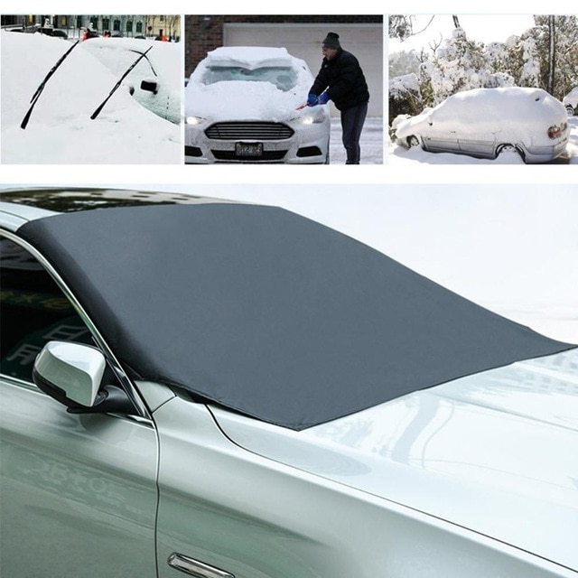 Windshield Cover with Six Magnets and Door Tuck Straps for Cars, Trucks, SUVs
