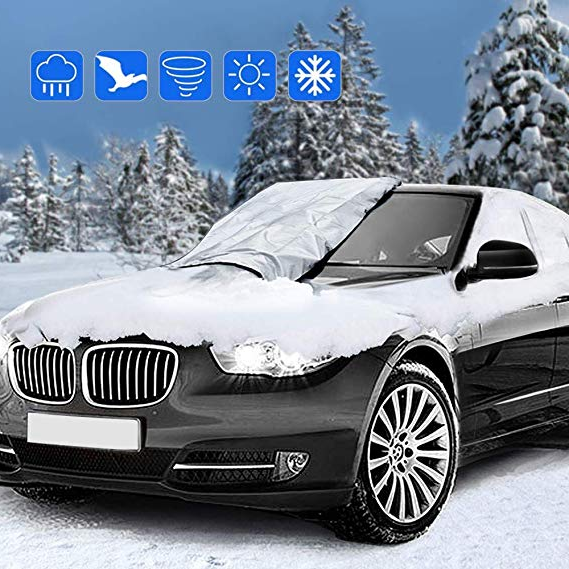 Windshield Cover with Six Magnets and Door Tuck Straps for Cars, Trucks, SUVs