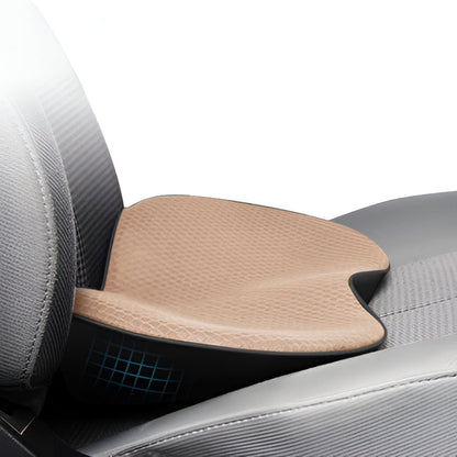 Memory Foam Car Seat Cushion with 3.5 Inch Height Boost and Breathable Cover