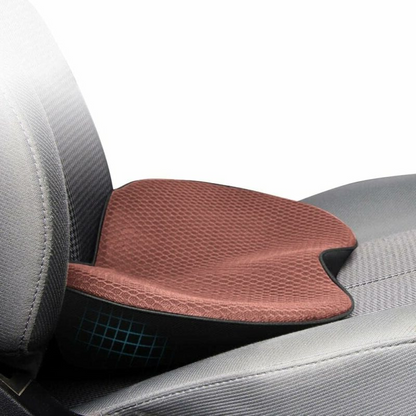 Memory Foam Car Seat Cushion with 3.5 Inch Height Boost and Breathable Cover