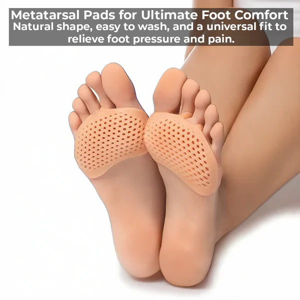 Gel Metatarsal Pads with Ventilation Pores and Non-Adhesive Design, Washable